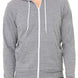 Zip Up Basic Jacket With Hood