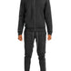 Full Zip Up Solid Track Jacket Set