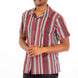 Vertical Print Button Down Shirt