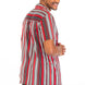 Vertical Print Button Down Shirt