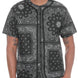 Bandana Print Baseball Jersey