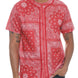 Bandana Print Baseball Jersey