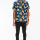 Mens Print Hawaiian Button Down Shirt