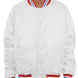 Satin Varsity Bomber Jacket