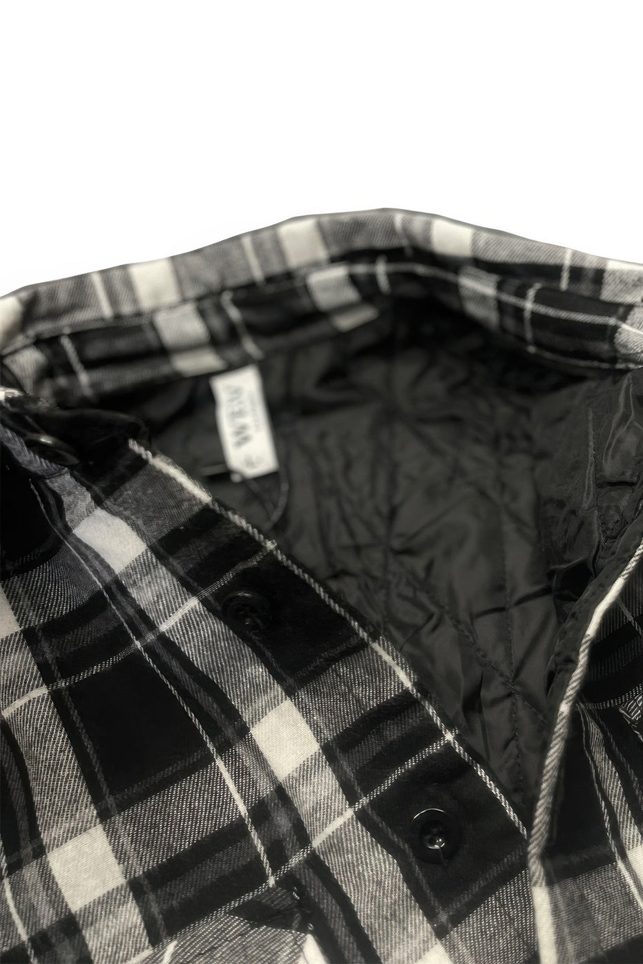 Mens Quilted Padded Flannel Jacket
