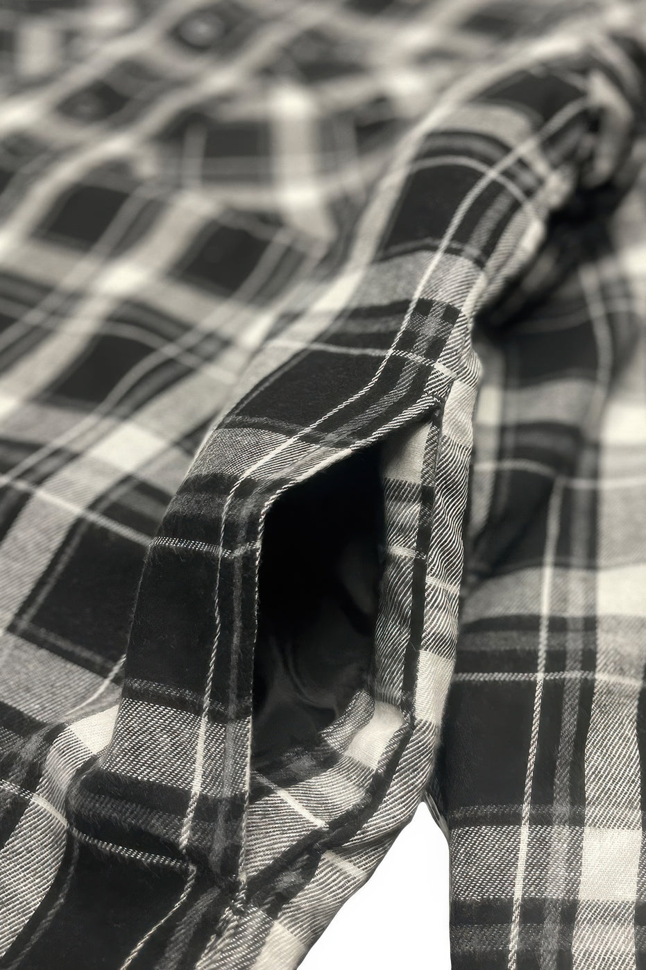 Mens Quilted Padded Flannel Jacket