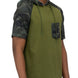Mens Short Sleeve Camo Hooded Tshirt