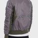 Two Tone Color Block Bomber Jacket