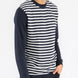 Knitted Round Neck Striped Sweater