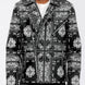 Bandana Print Vegan Leather Jacket