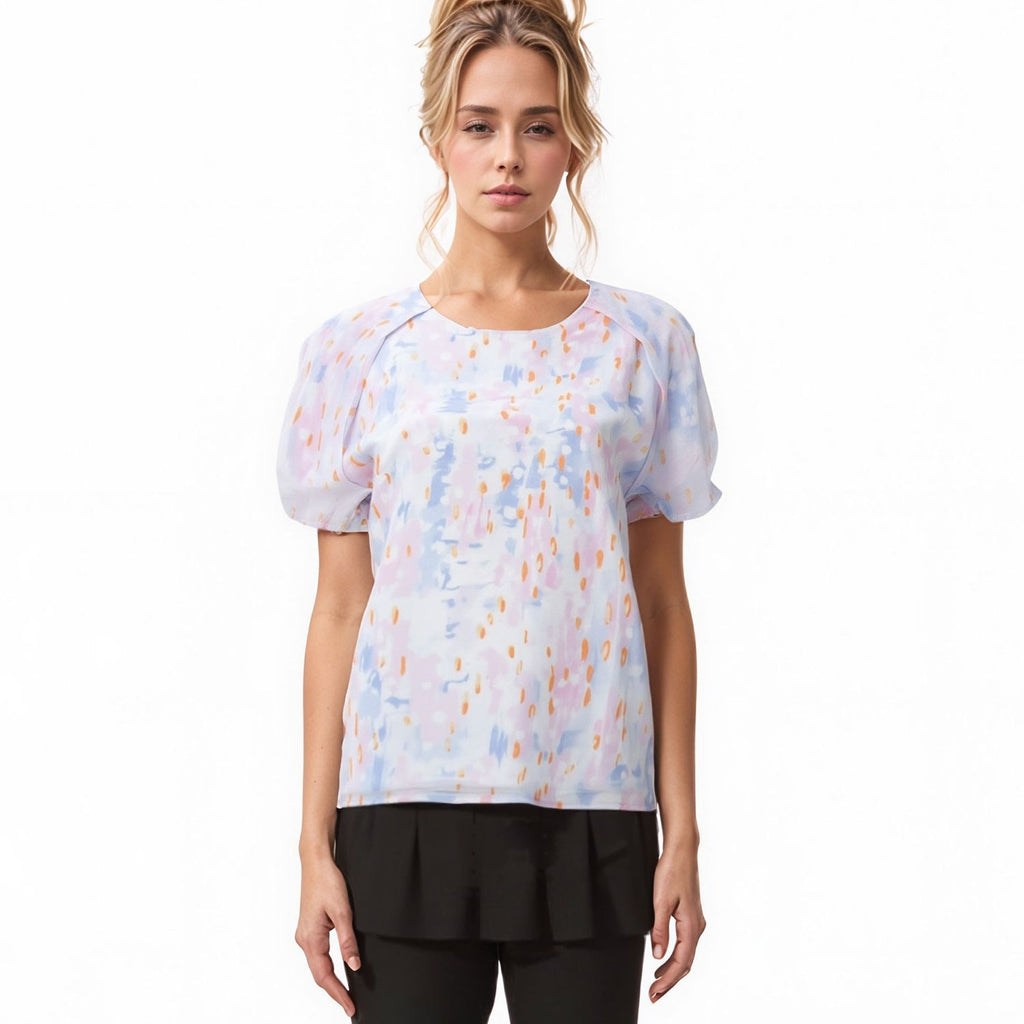Women's Paint Splashed Printed Top