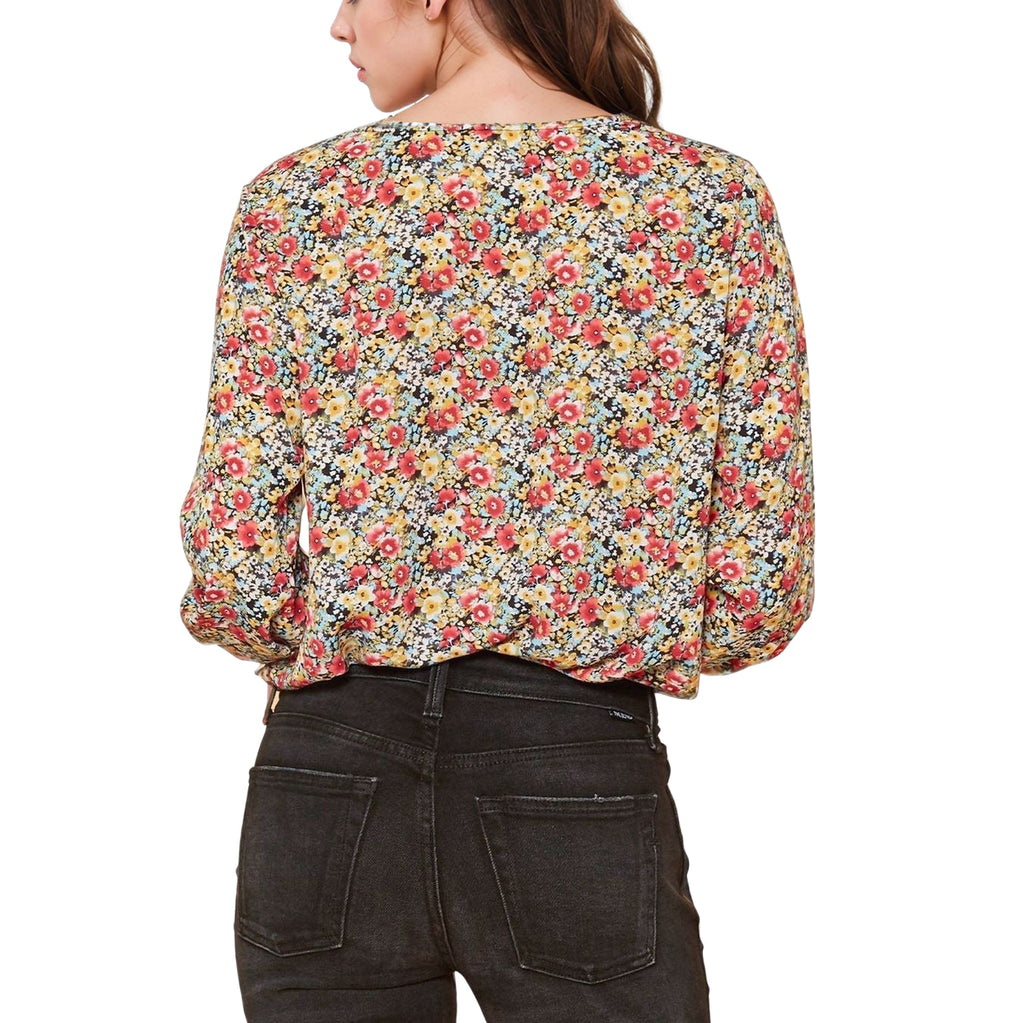 Pleione Women's V-Neck Printed Bodysuit