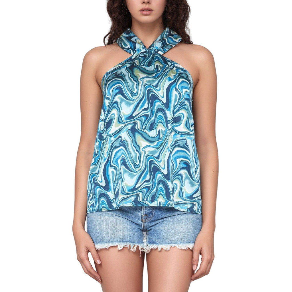 Pleione Women's Classic Halter V Top