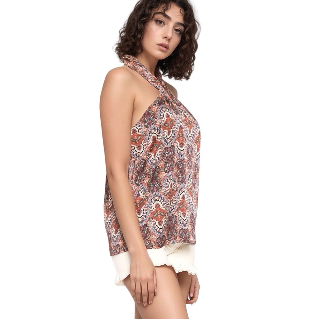 Pleione Women's Classic Halter V Top