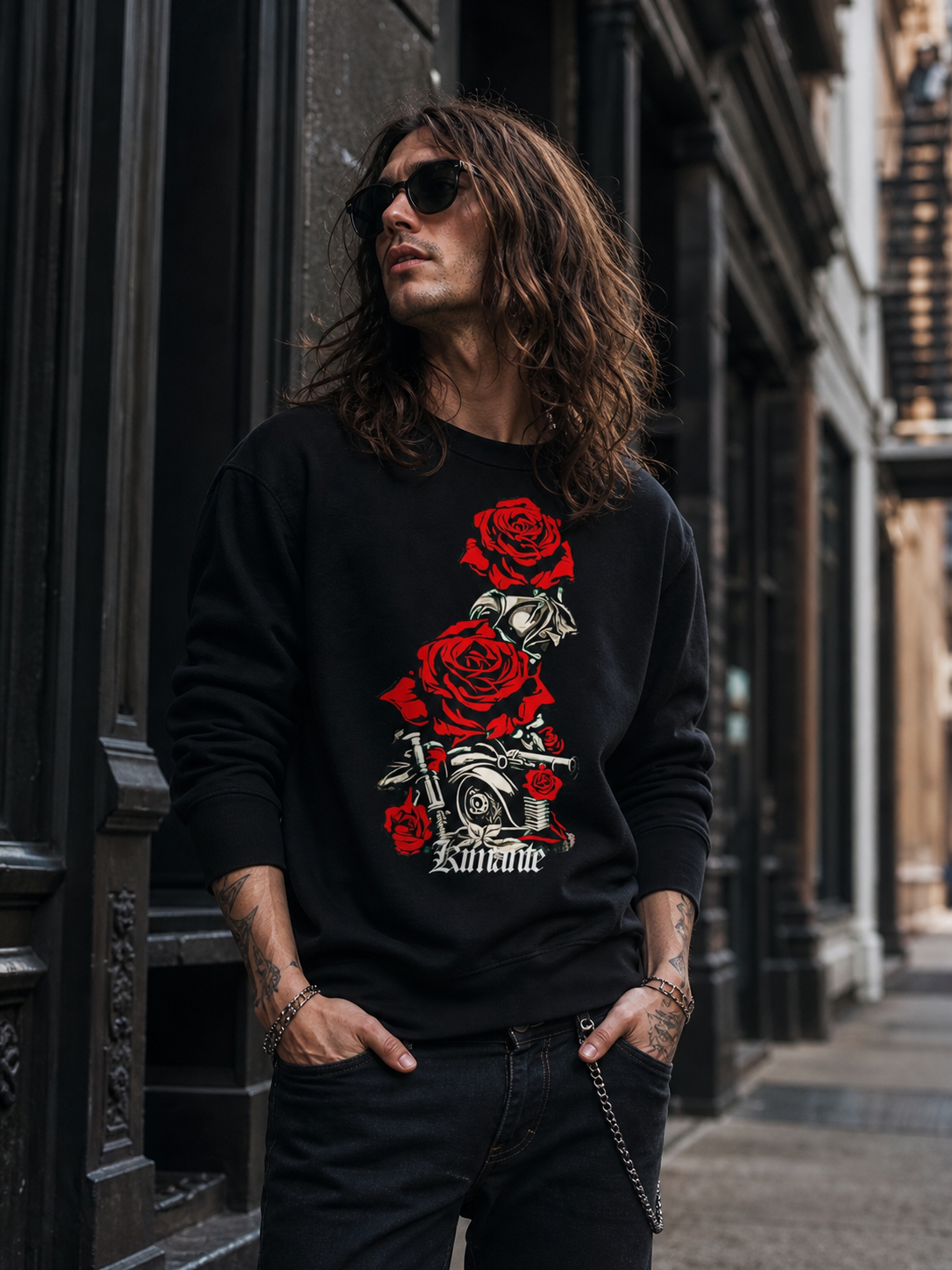 Guns + Roses Kimante Unisex Eco Sweatshirt