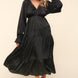 Haptics Flounce Sleeve Tiered Midi Dress with Pockets