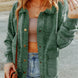 Snap Down Flap Pocket Long Sleeve Shacket