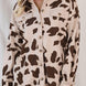 Cow Print Button Up Corduroy Shacket