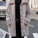 Pocketed Collared Neck Long Sleeve Plush Jacket
