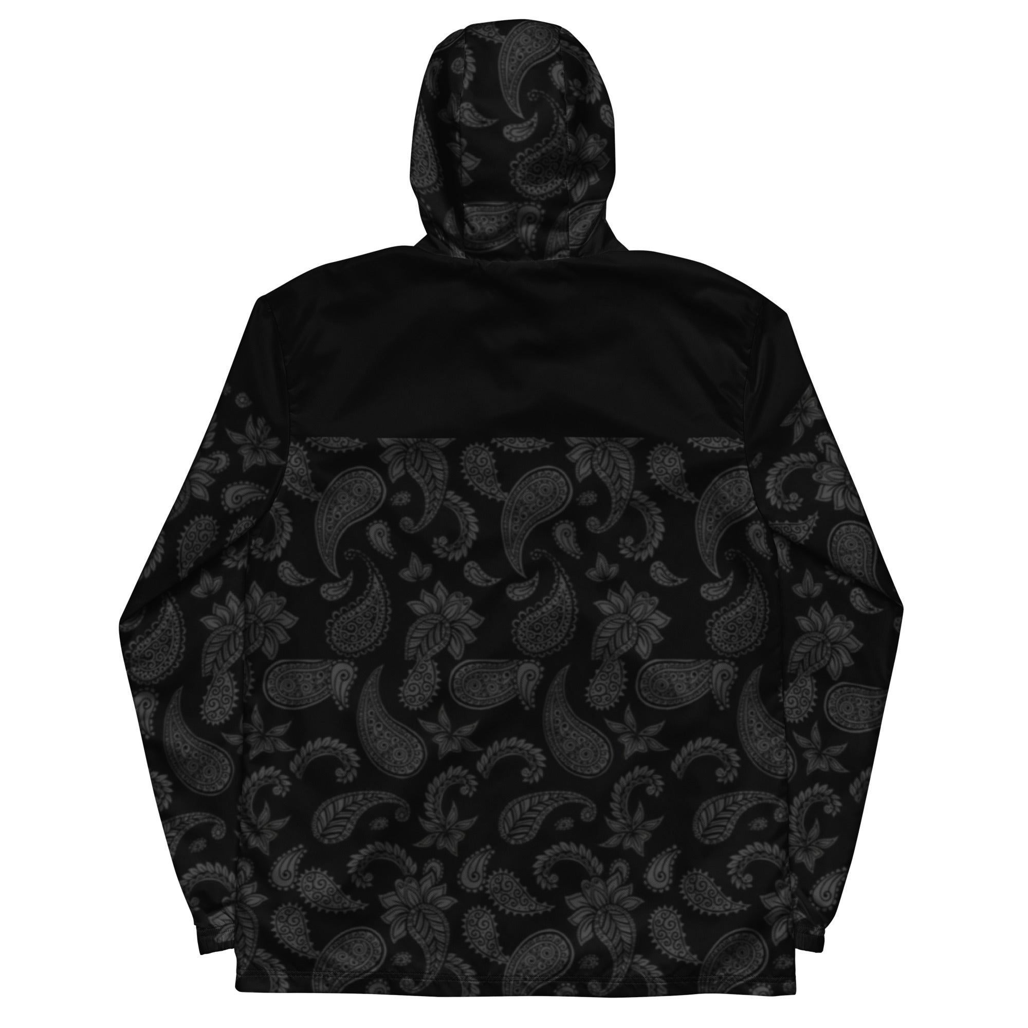 Kimante Paisley Men’s Black Windbreaker Jacket