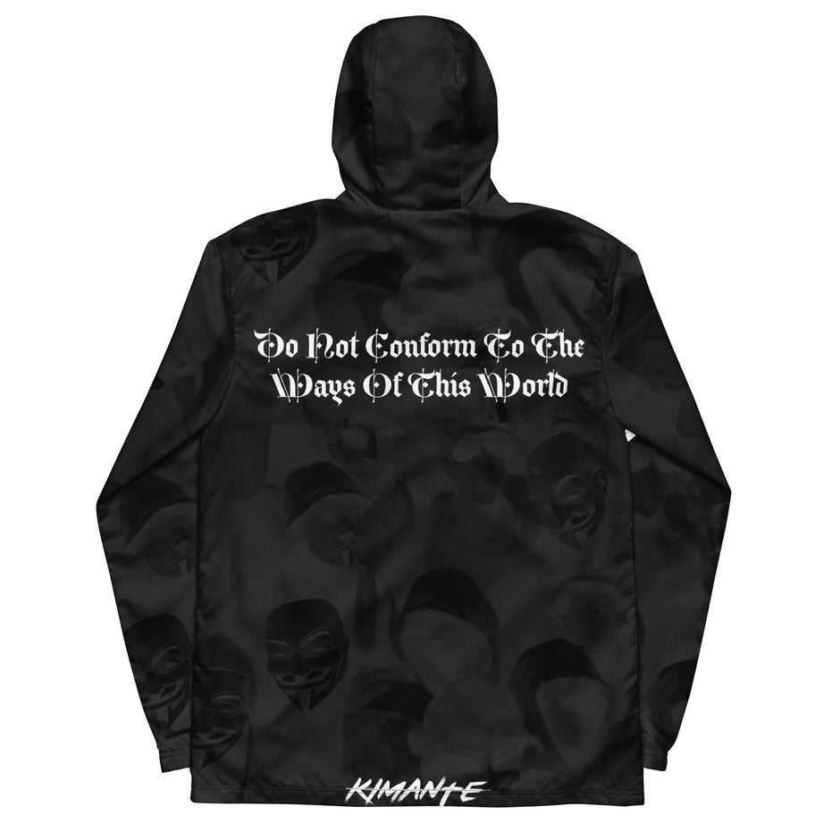 Do Not Conform Kimante White and Black Men’s Windbreaker Jacket