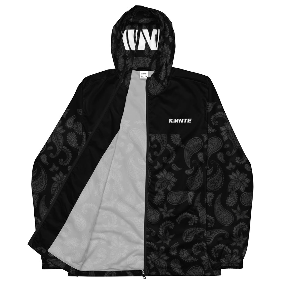 Kimante Paisley Men’s Black Windbreaker Jacket