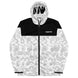 Kimante Paisley White Men’s Windbreaker Jacket