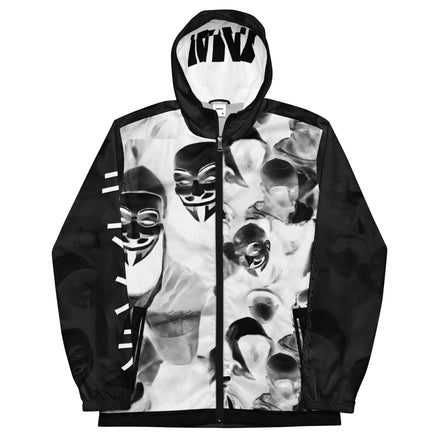 Do Not Conform Kimante White and Black Men’s Windbreaker Jacket