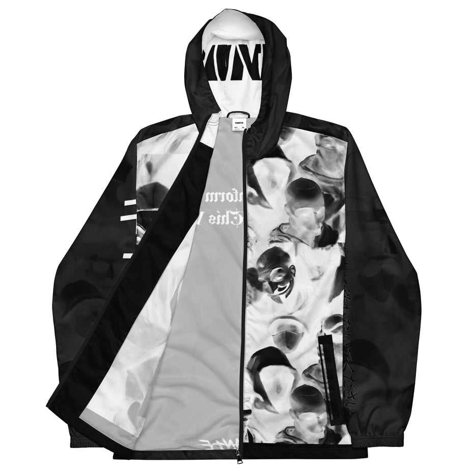 Do Not Conform Kimante White and Black Men’s Windbreaker Jacket