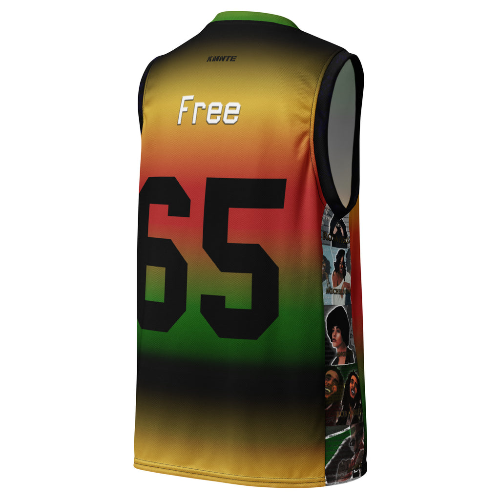 Juneteenth Kimante Recycled Unisex Basketball Jersey