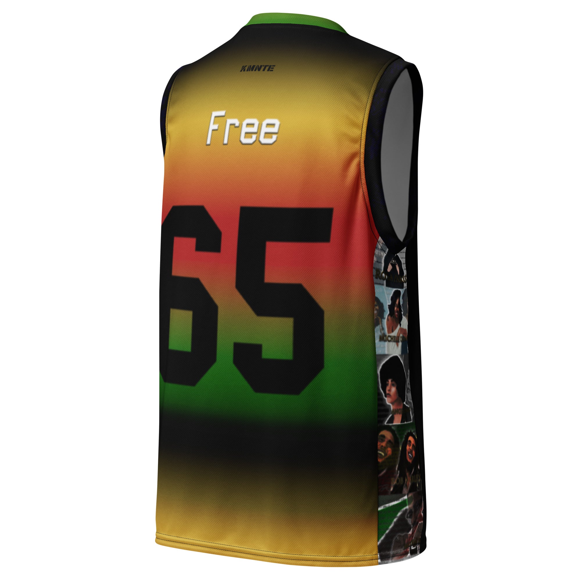 Juneteenth Kimante Recycled Unisex Basketball Jersey Alternative