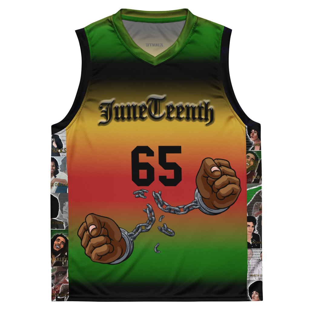 Juneteenth Kimante Recycled Unisex Basketball Jersey