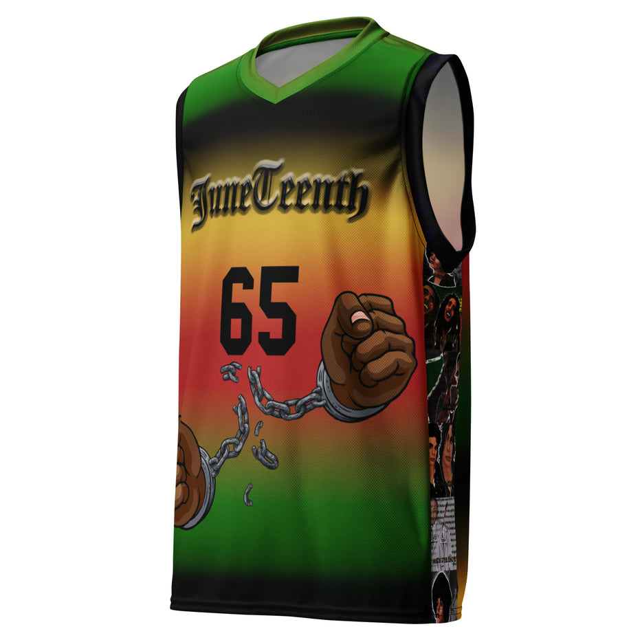 Juneteenth Kimante Recycled Unisex Basketball Jersey