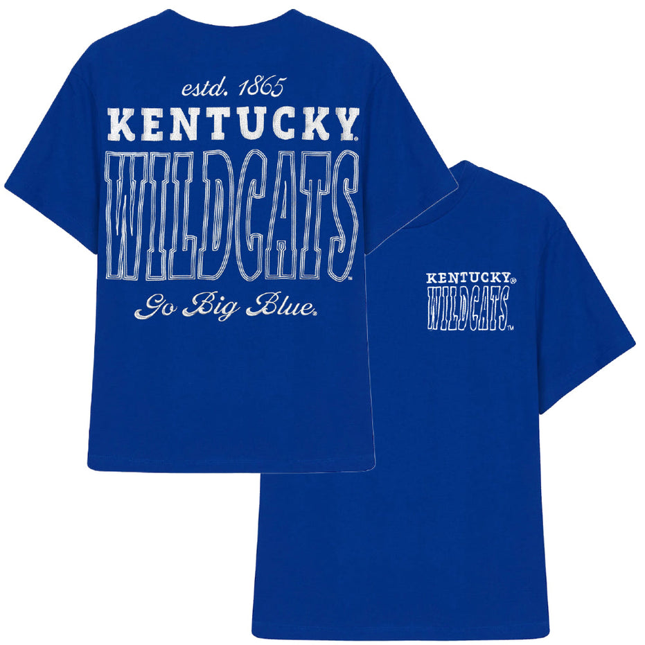 Kentucky Wildcats - NCAA Billboard Split Oversized Brand Tee T-Shirt
