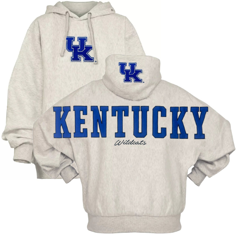 Kentucky Wildcats - "Belvedere" Single-Piece Dolman-Style Oversize Hoodie