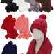 Crochet Chunky Knitted Beanie and Wrap Scarf