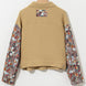Printed Collared Neck Long Sleeve Jacket