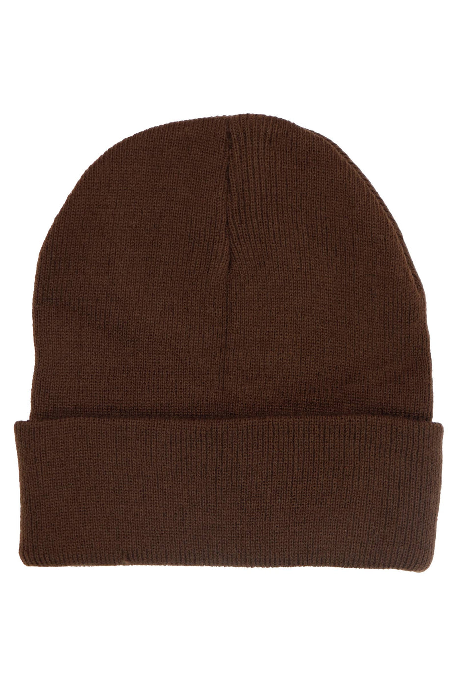 Adults Classic Solid Acrylic Cuffed Beanie
