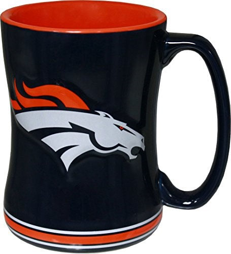 Denver Broncos - Sculpted Logo 15oz Relief Coffee Mug