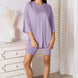 Basic Bae Full Size Soft Rayon Three-Quarter Sleeve Top and Shorts Set