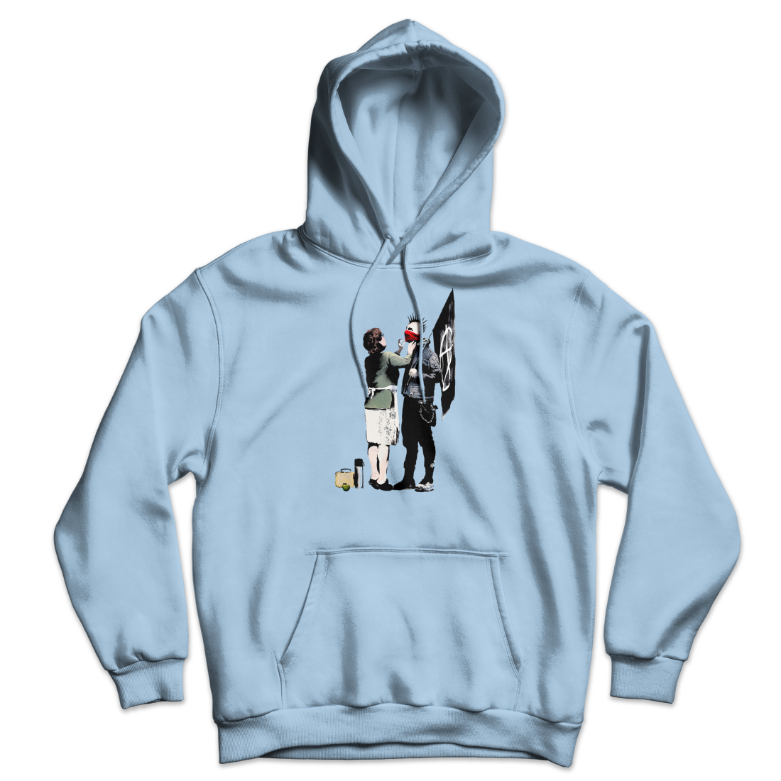 Banksy Anarchist Punk and His Mother Unisex Hoodie