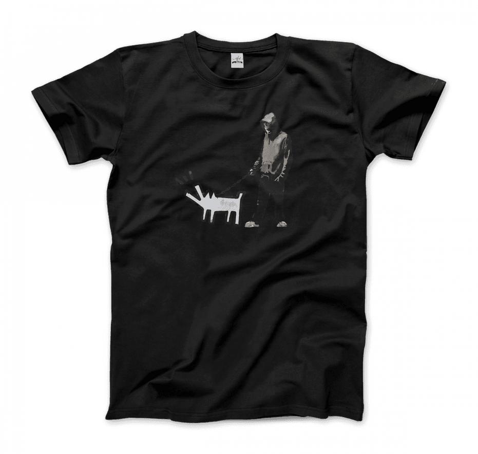 Banksy Dog Walker Artwork T-Shirt