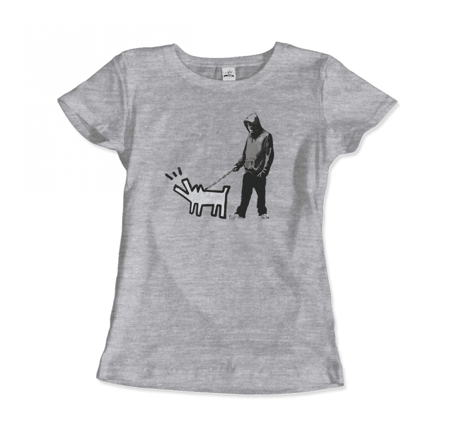 Banksy Dog Walker Artwork T-Shirt