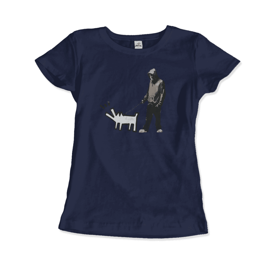 Banksy Dog Walker Artwork T-Shirt