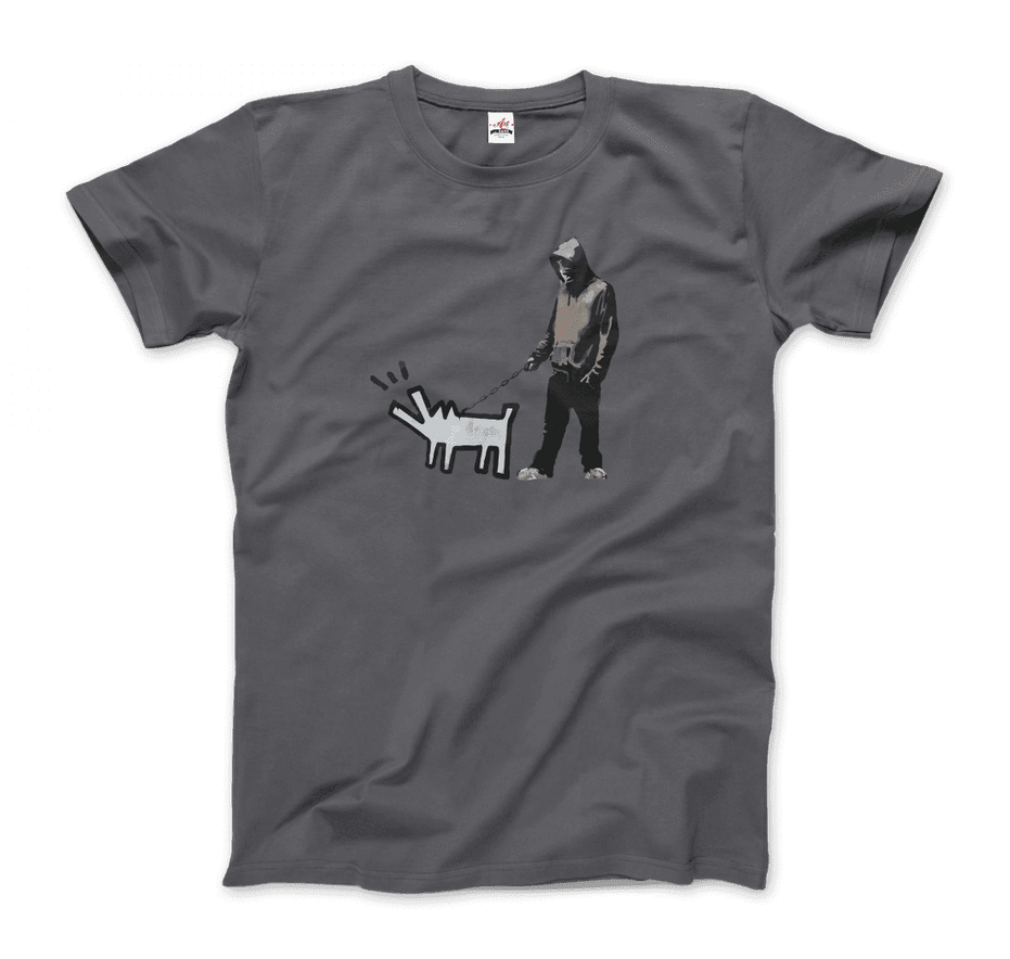 Banksy Dog Walker Artwork T-Shirt
