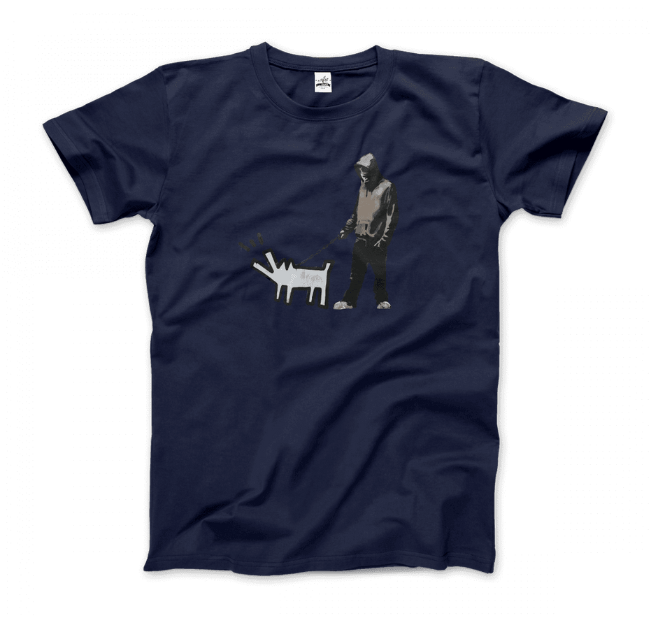 Banksy Dog Walker Artwork T-Shirt