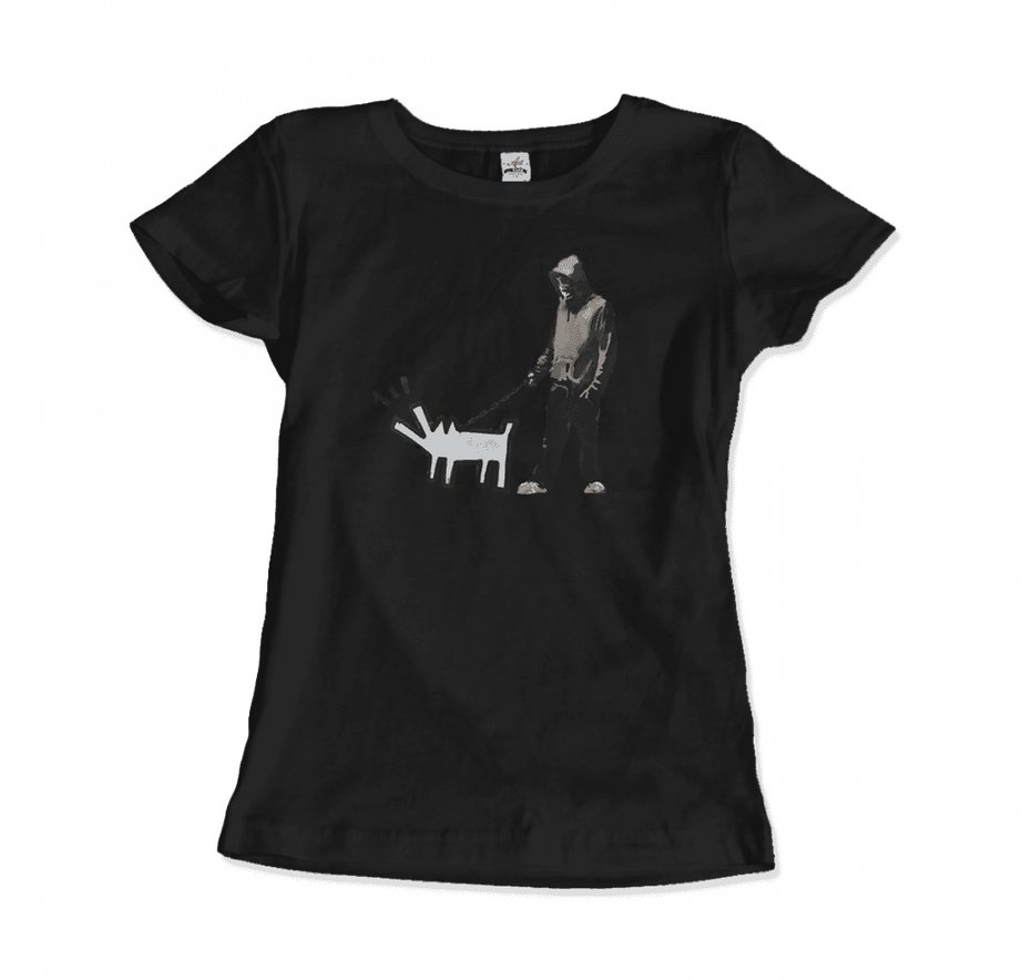 Banksy Dog Walker Artwork T-Shirt