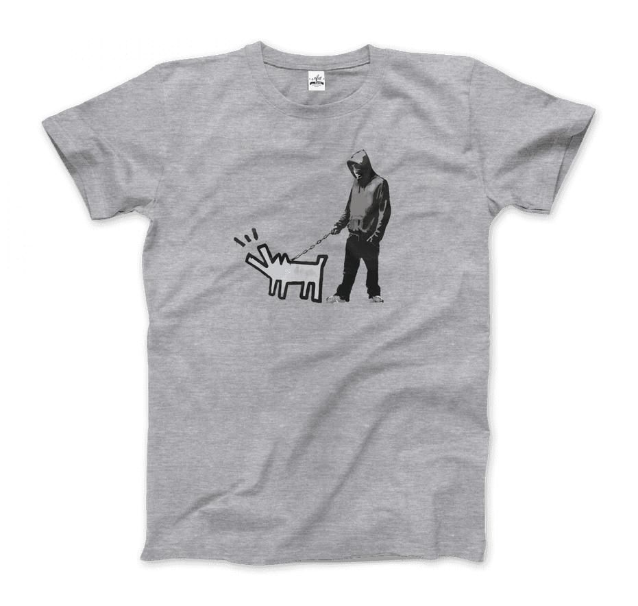 Banksy Dog Walker Artwork T-Shirt