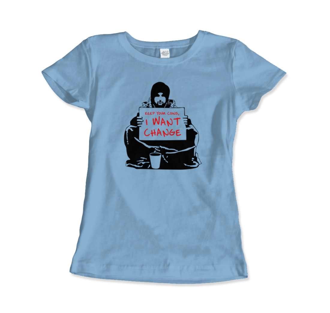 Banksy I Want Change Artwork T-Shirt