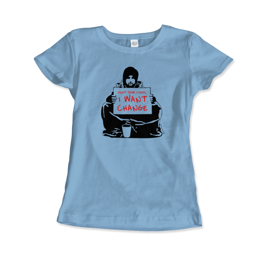 Banksy I Want Change Artwork T-Shirt